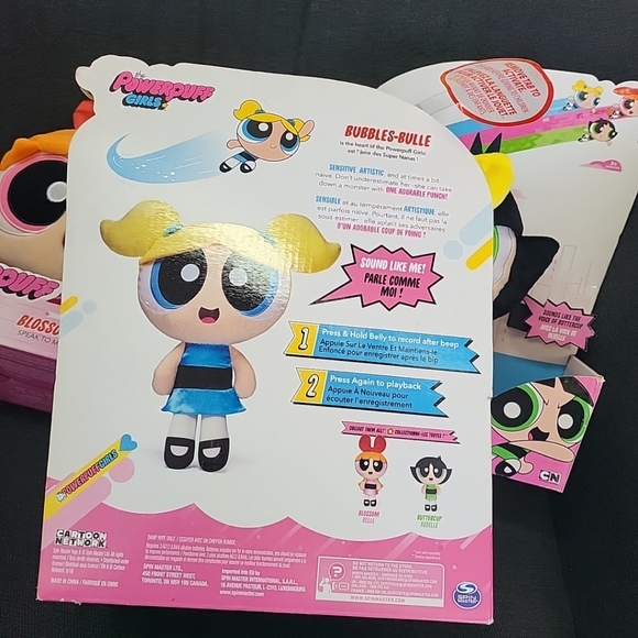 2016 NIB The Powerpuff Girls Speak To Me Dolls Blossom Buttercup & Bubbles - Picture 8 of 8